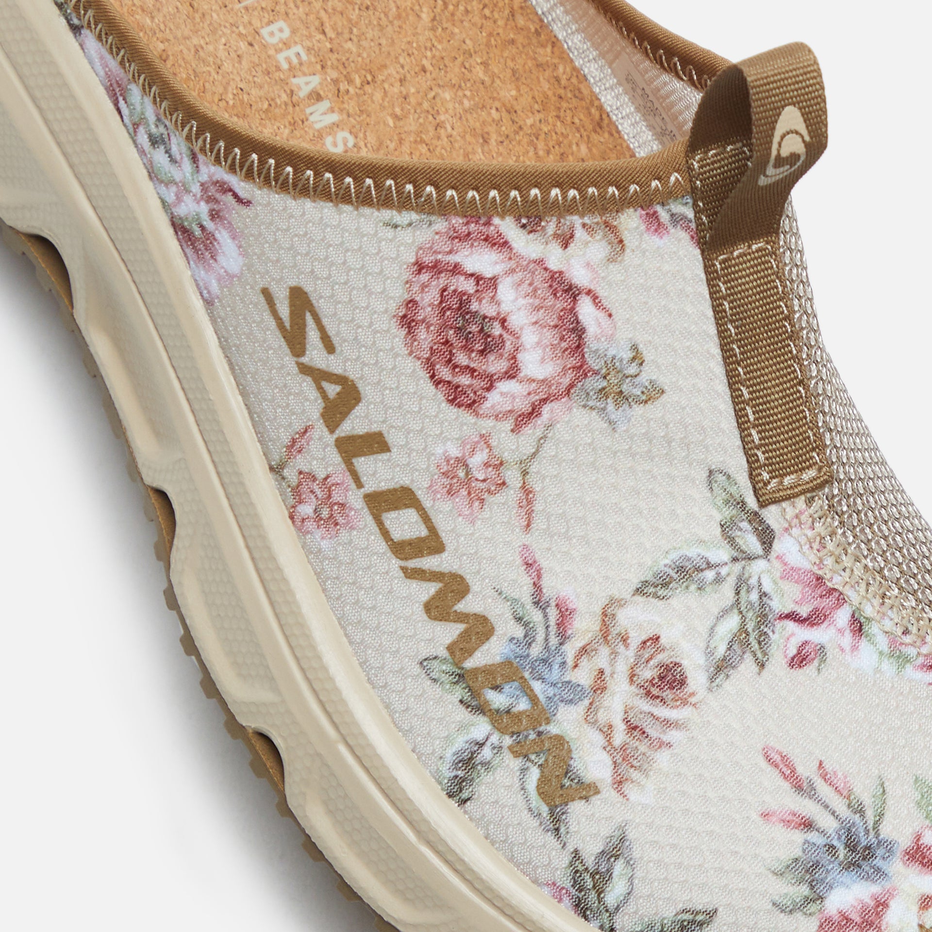 Salomon x Beams RX Slide 3.0 Flowers - Safari / Kangaroo / Toasted