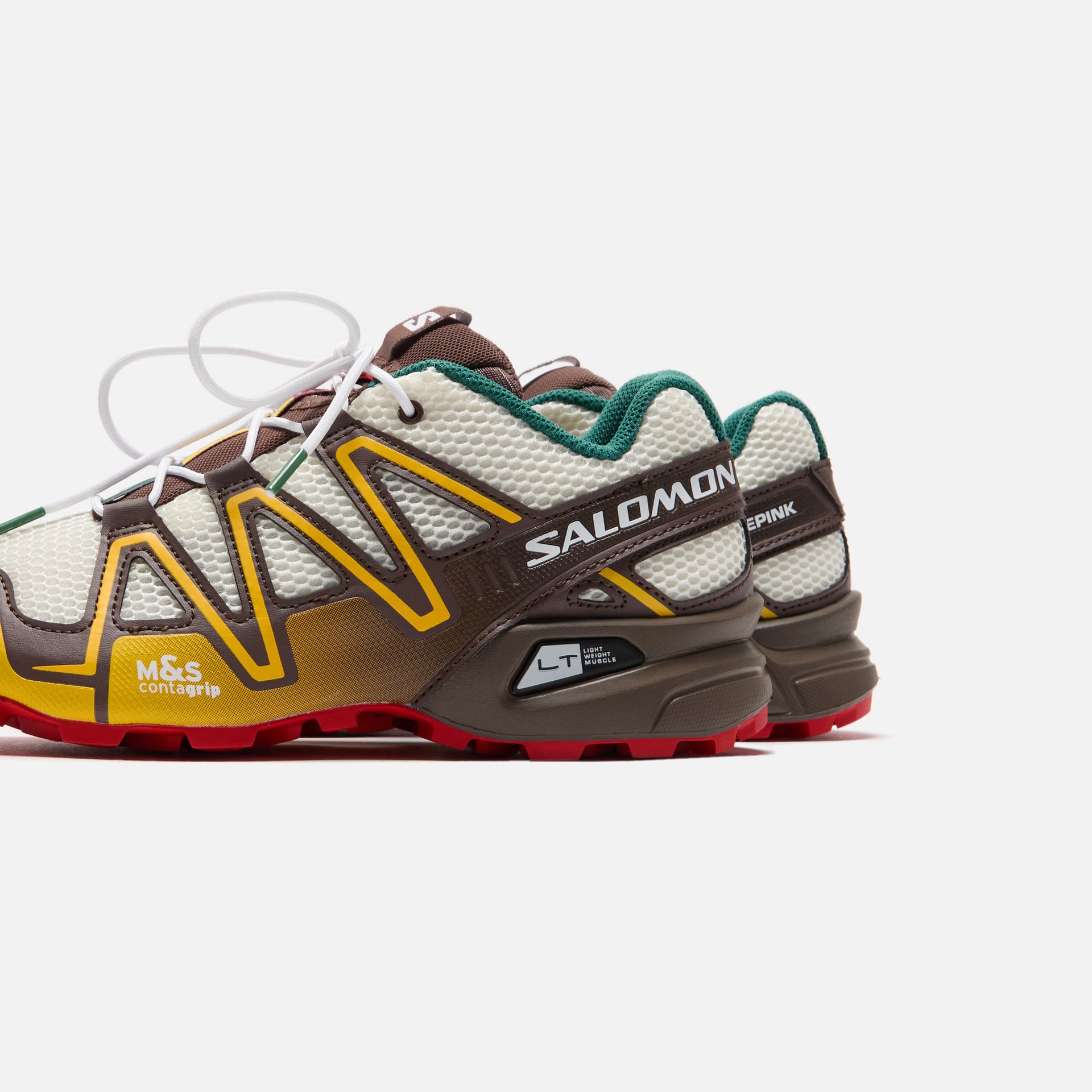 Salomon x VANDYTHEPINK Speedcross 3 - Vanilla Ice / Shopping Bag / Posy Green