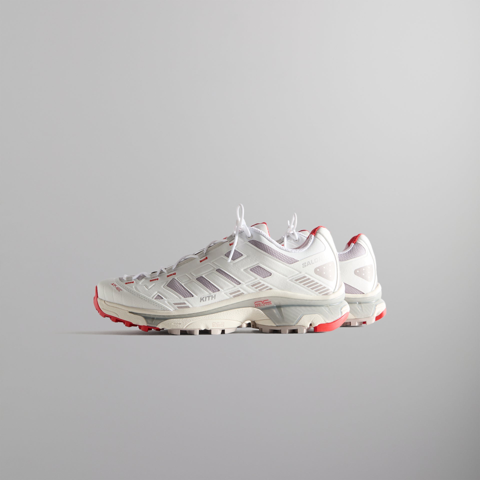 Kith for Salomon XT-4K - Bright White / Ashes of Roses / Fiery Red