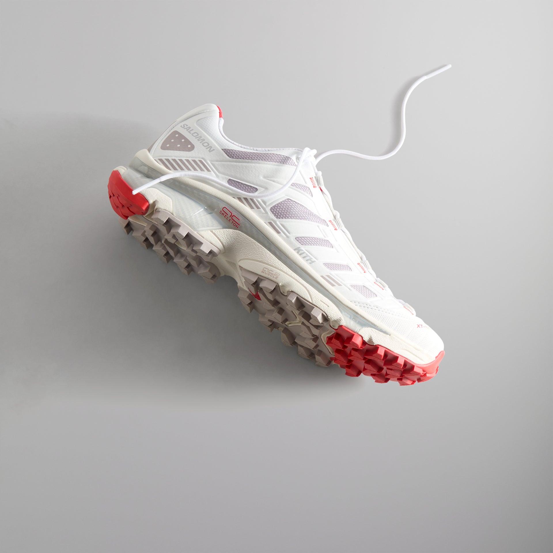 Kith for Salomon XT-4K - Bright White / Ashes of Roses / Fiery Red