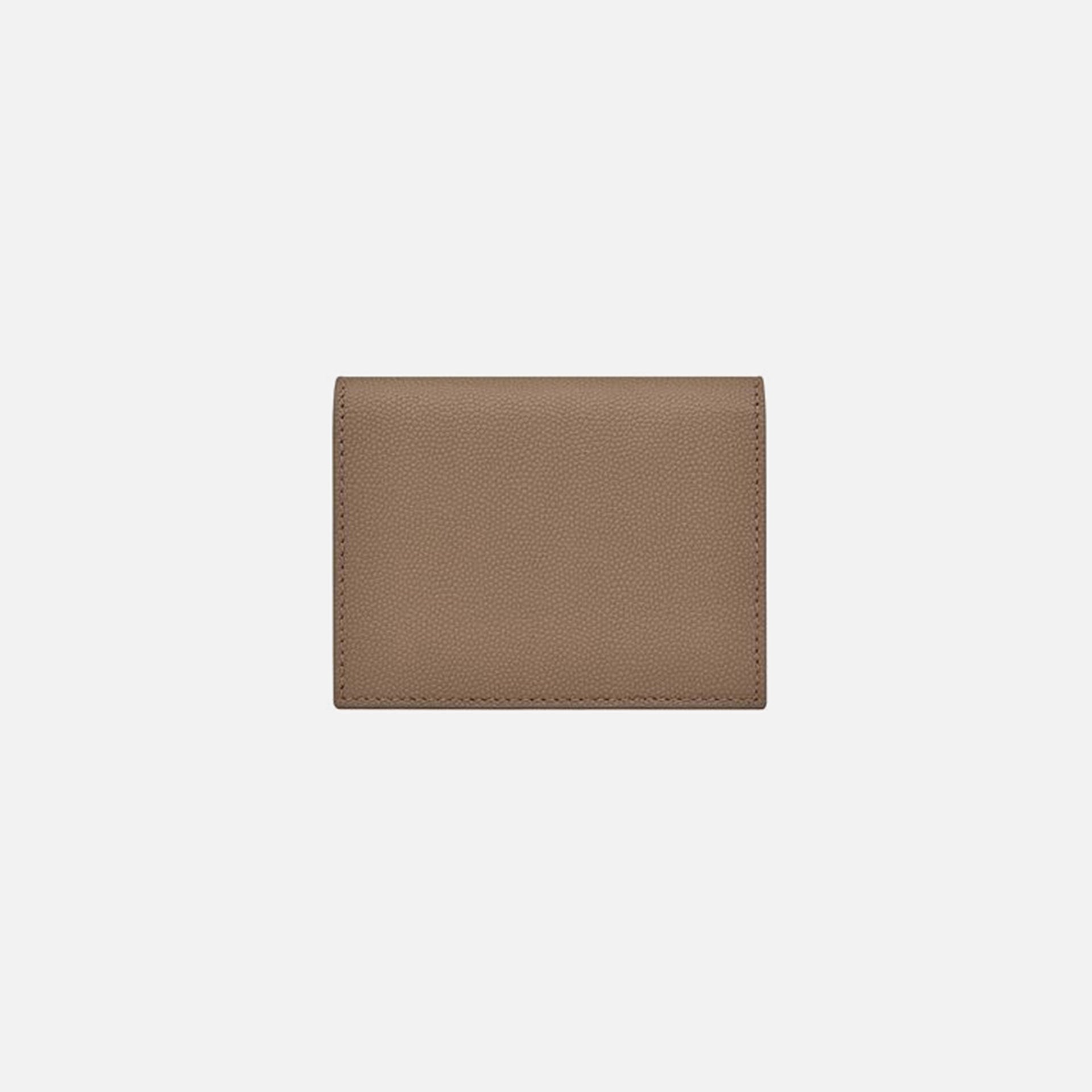 Saint Laurent Cuir Impression Grain de Poudre Muti Business Card - Taupe