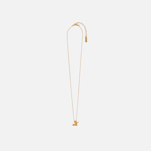 Saint Laurent YSL Twist Charm Necklace - Gold