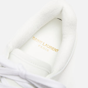 Saint Laurent SL61 Low Top Sneaker - Cuir Meridian Lisse / Blanc Opt