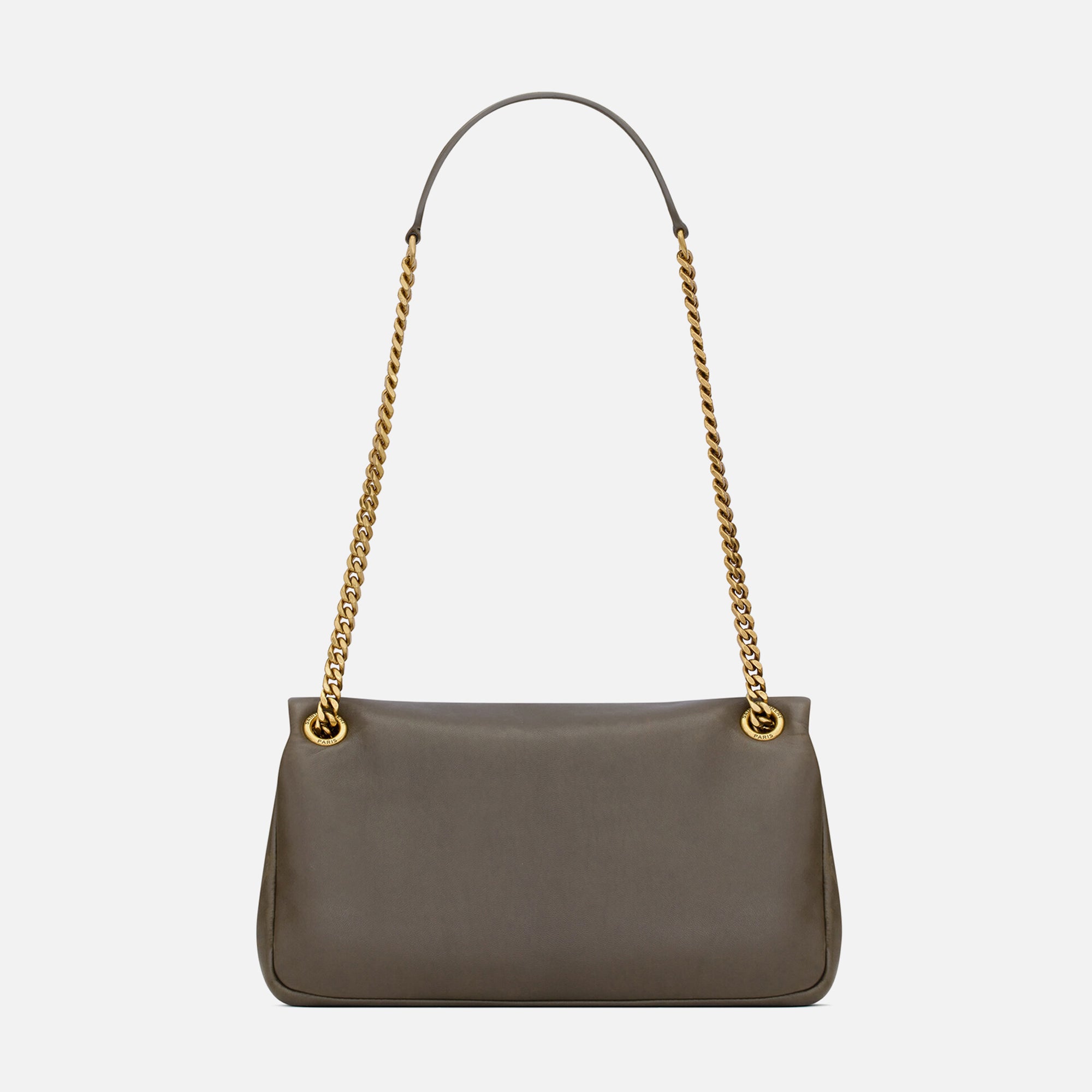 Saint Laurent Calypso Chain Puffer Bag - Light Musk – Kith