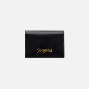 Saint Laurent Flap Card Case Branded - Nero