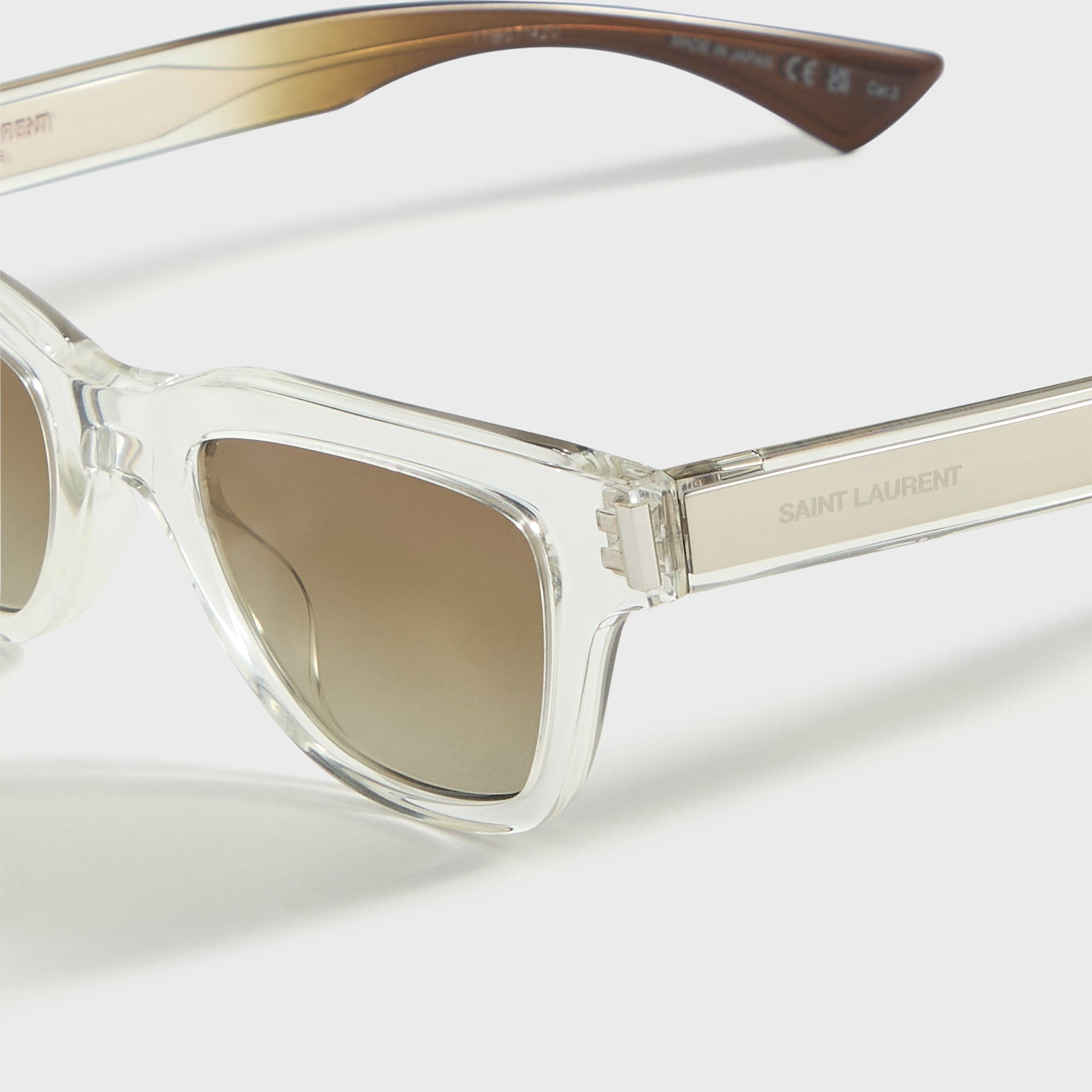 Saint Laurent Square Frames - Crystal Frame / World Lens