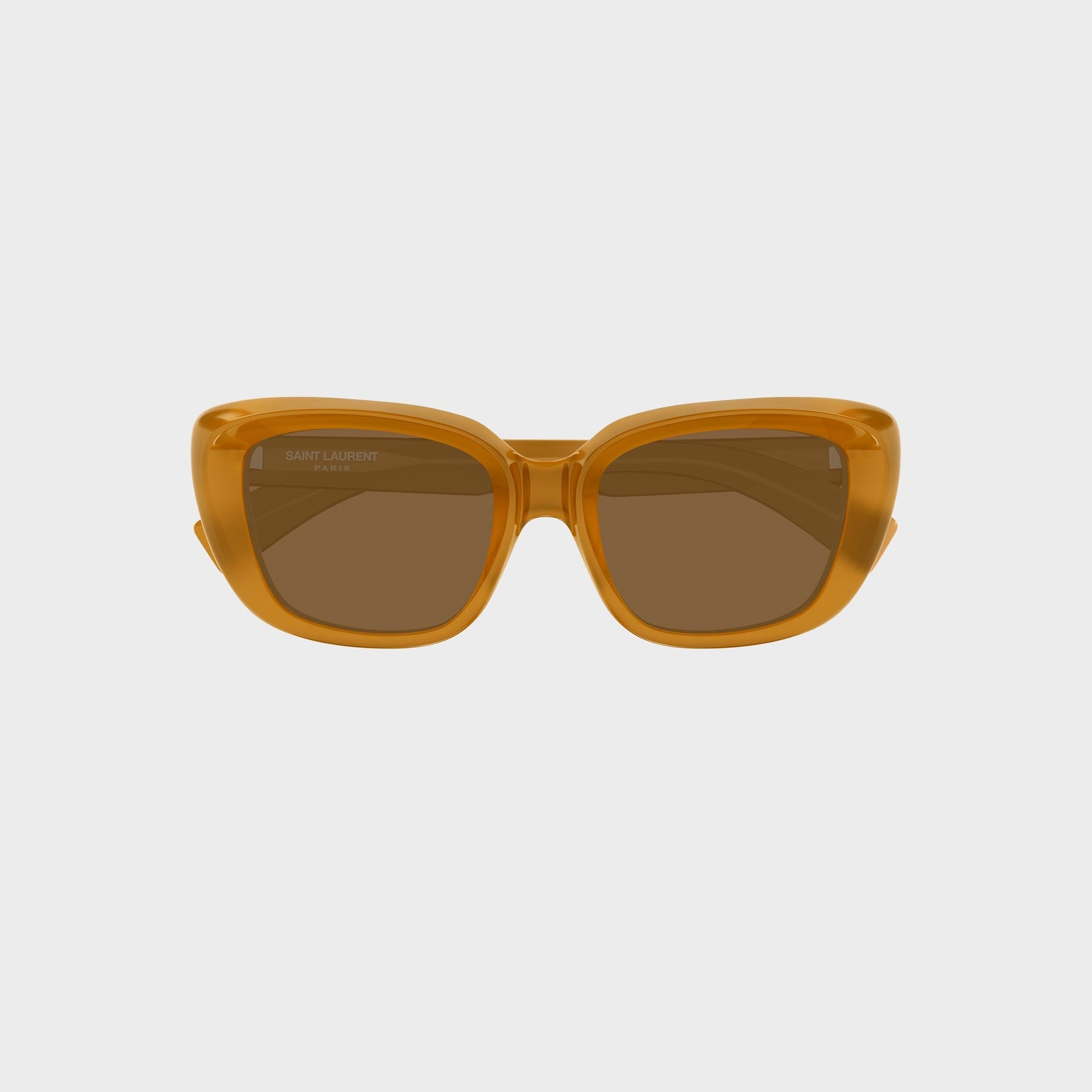 Saint Laurent Recycled Acetate Sunglasses - Yellow / Brown