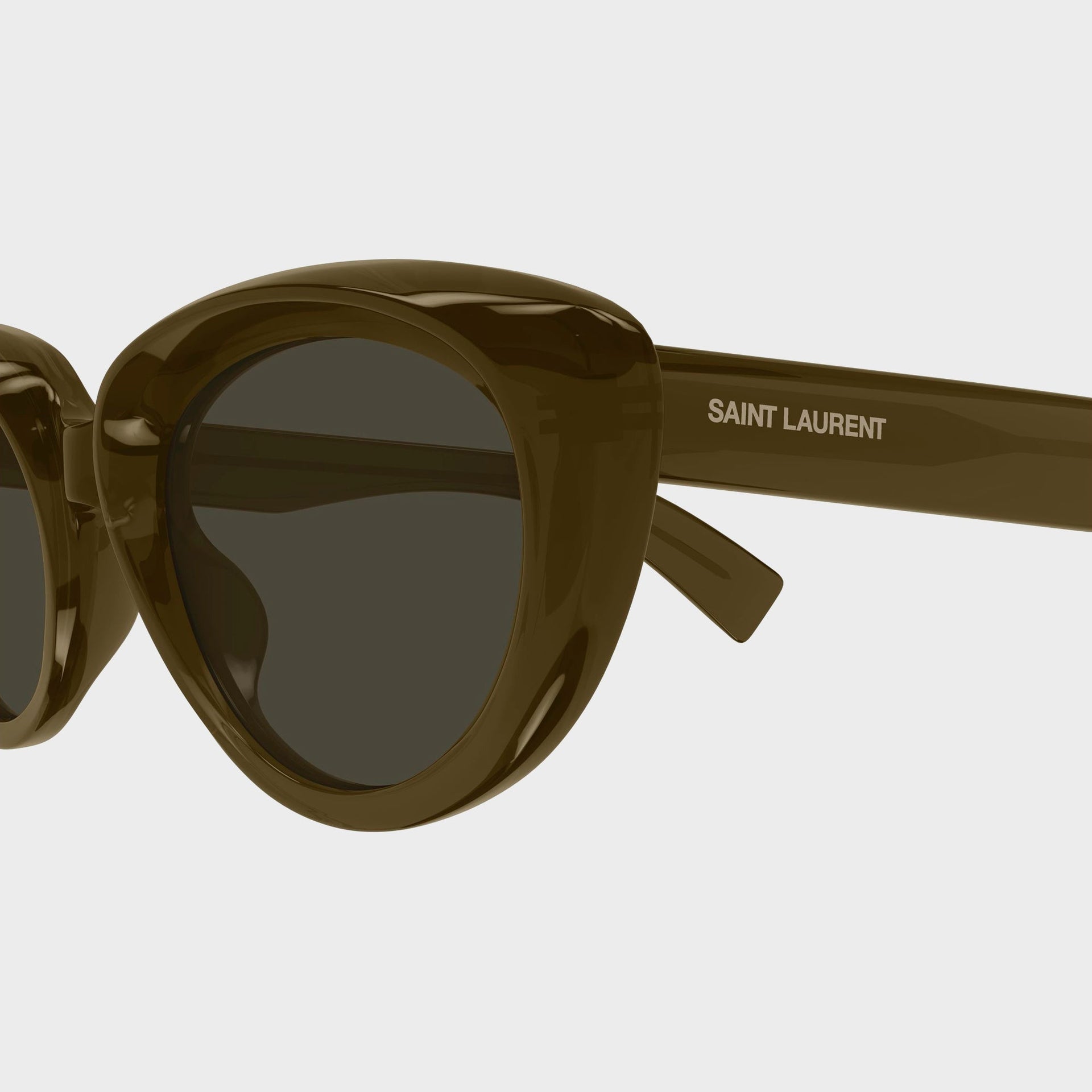 Saint Laurent Cat-Eye Sunglasses - Brown / Grey