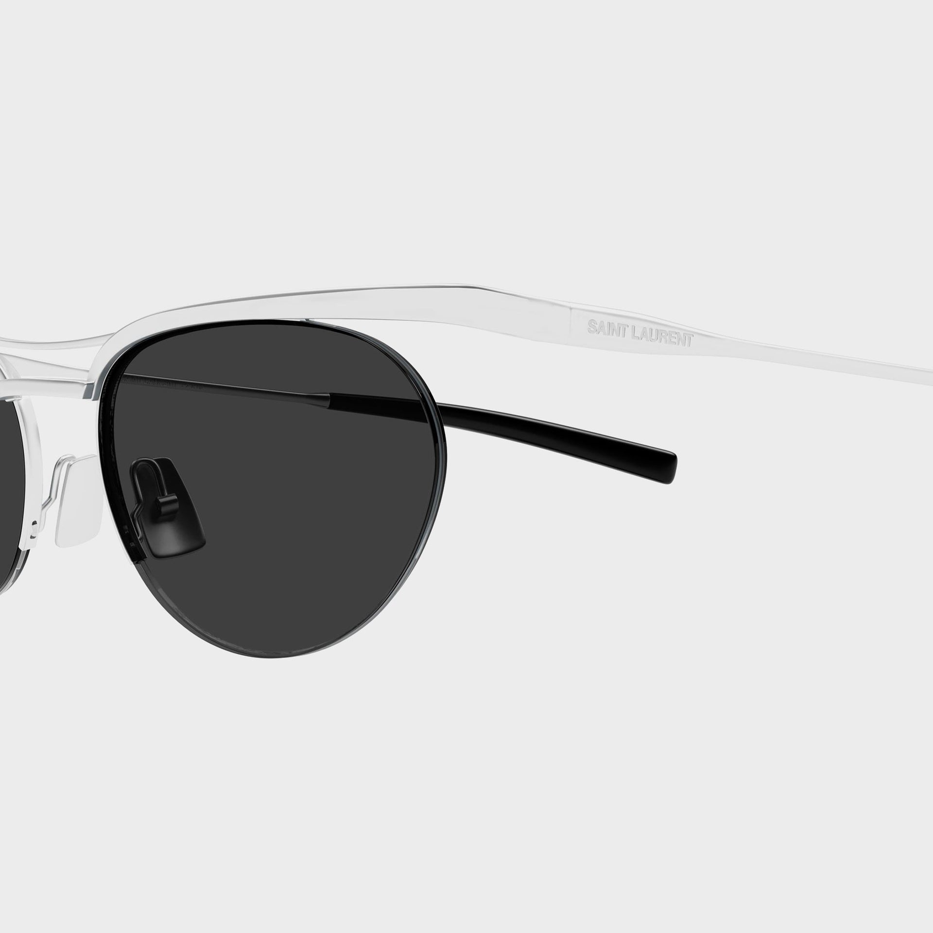 Saint Laurent Unisex 682 Sunglasses - Silver / Grey