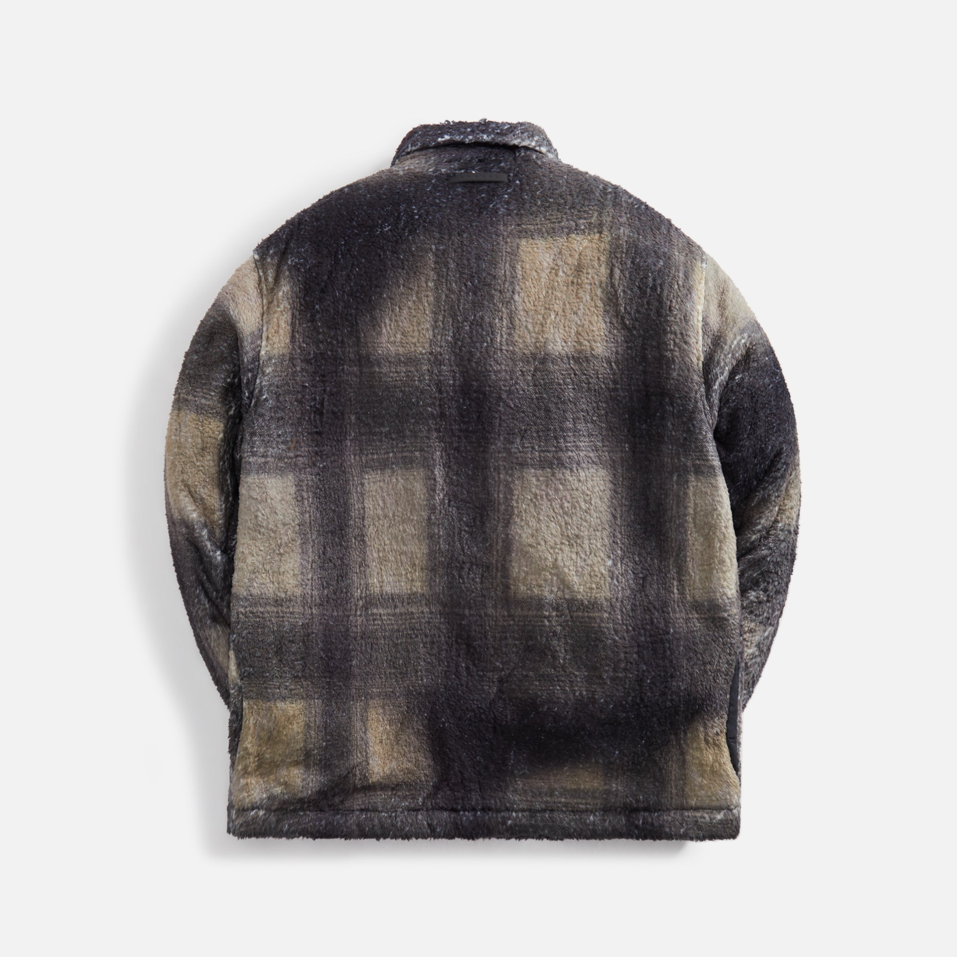 Stampd Camo Plaid Cropped Sherpa Buttondown - Camo Plaid