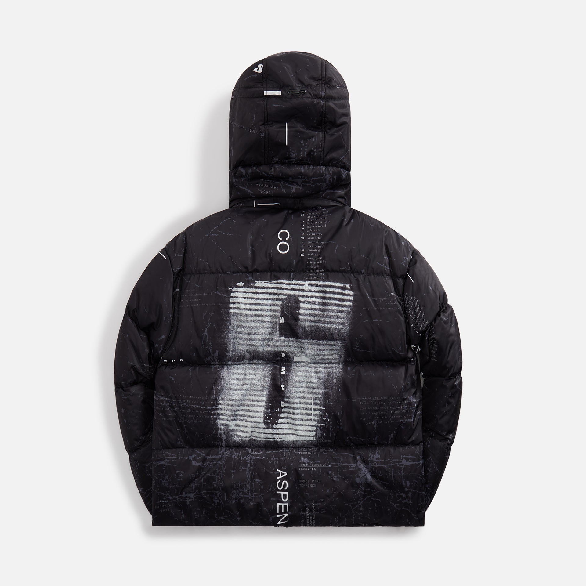 Stampd Aspen Transit Cropped Puffer Jacket - Black