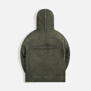 Stampd Mountain Oiled Wash Transit Hoodie Oil Wash - Army