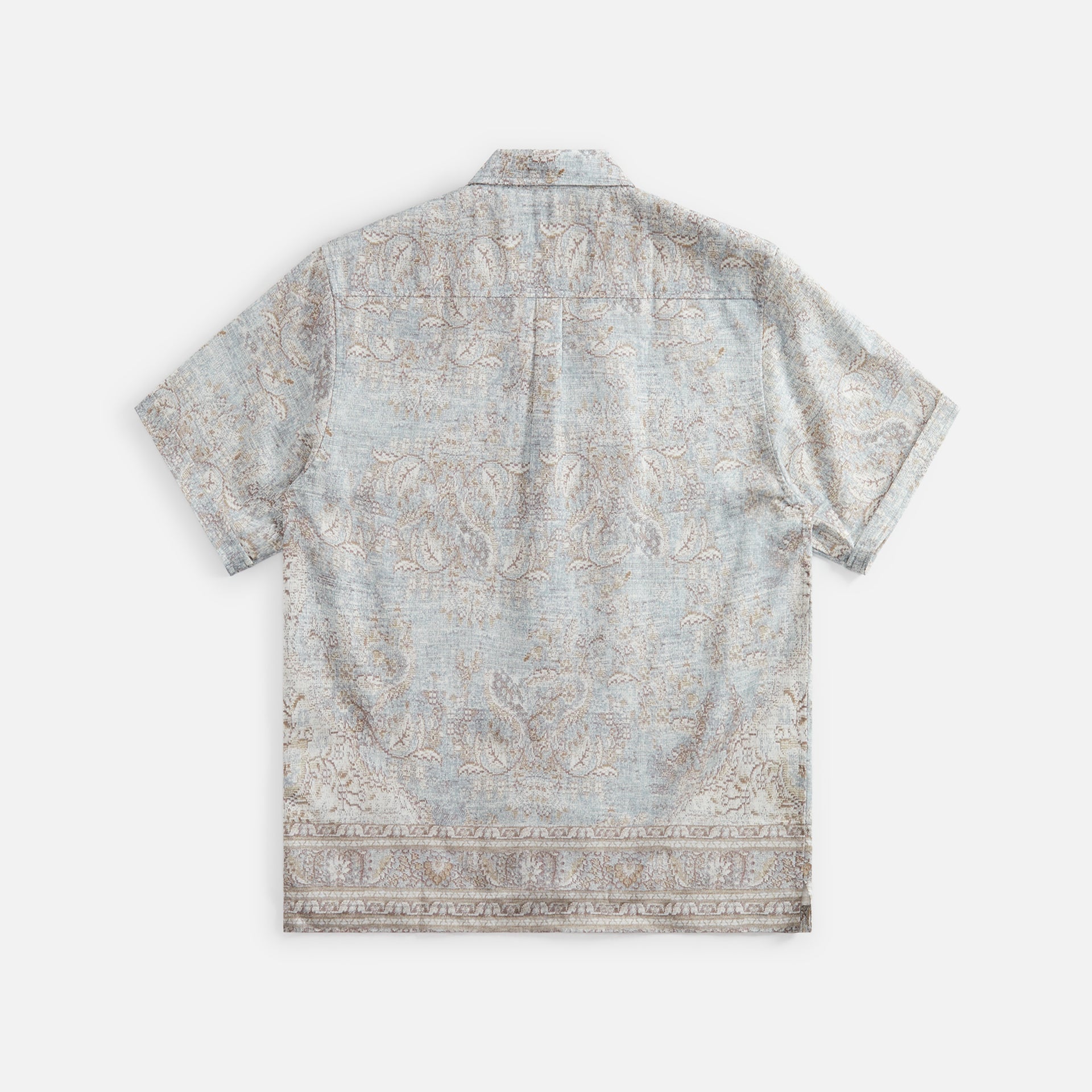 Stampd Rug Camp Collar Buttondown Rug Print V1 - Oatmeal Heather Grey / Beige