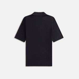 Stampd Ribbed Knit Polo - Black