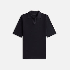 Stampd Ribbed Knit Polo - Black