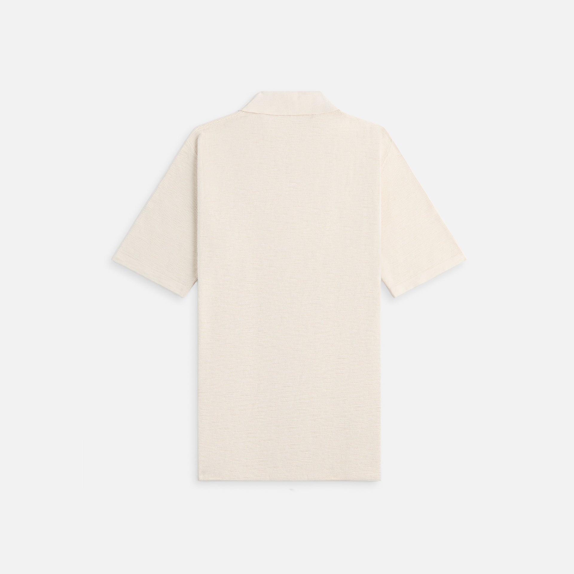 Stampd Ribbed Knit Polo - Fog