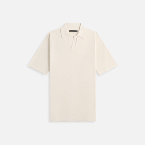 Stampd Ribbed Knit Polo - Fog