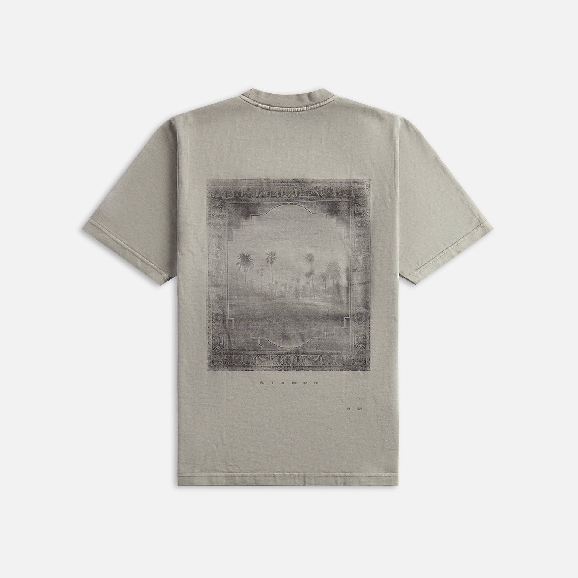 Stampd Palm Rug Oil Wash Relaxed Tee - Vintage Washed Smoke