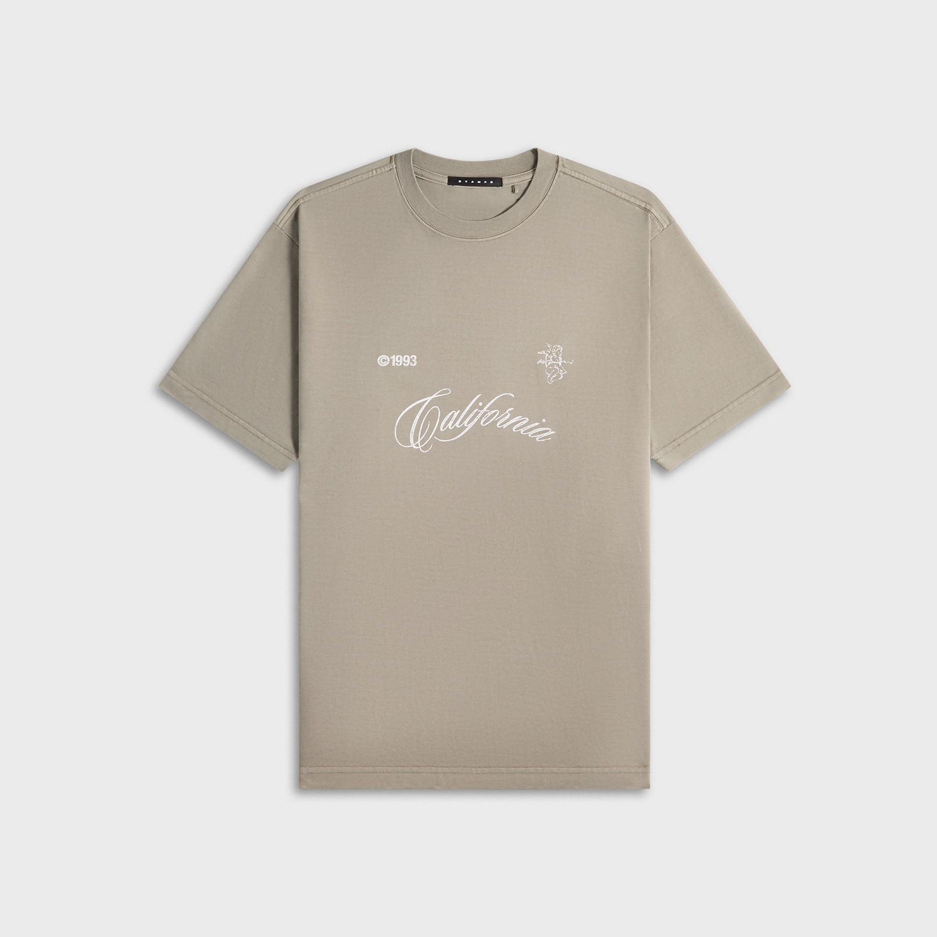 Stampd Cherub California Relaxed Tee - Vintage Washed in Smoke