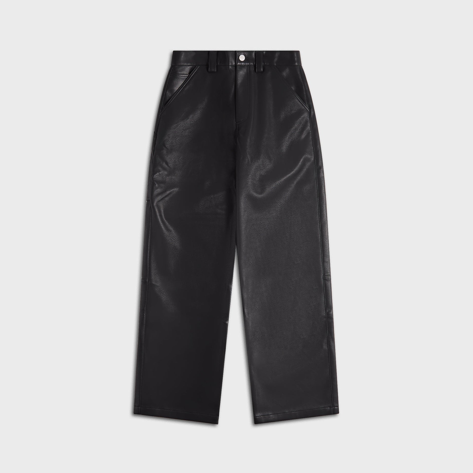 Stampd Faux Leather Carpenter Pant - Black