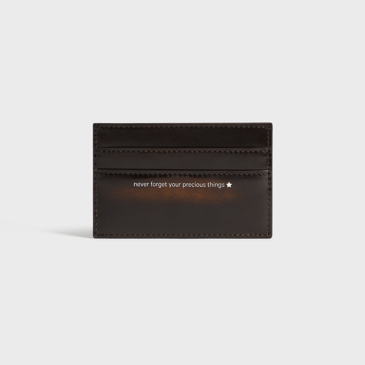 Sandy Liang Precious Card Holder - Brushed Brown