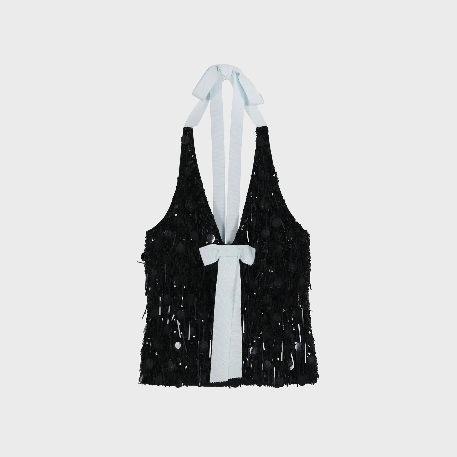 Sandy Liang Hydra Top - Black Sparkles