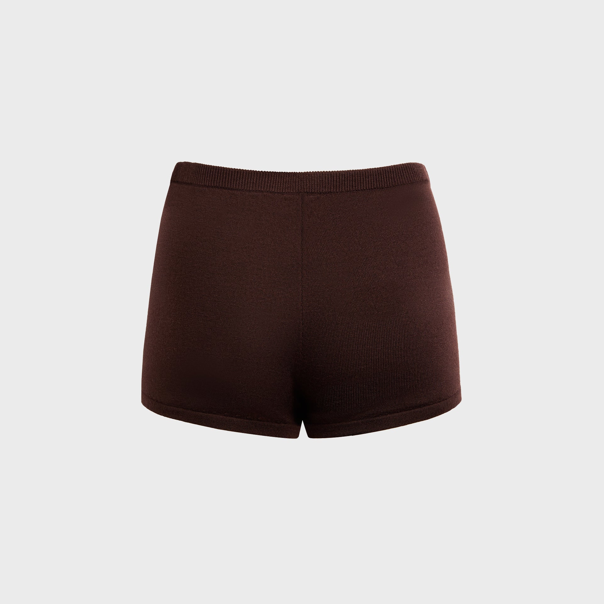 Sandy Liang Hazy Knit Shorts - Brown