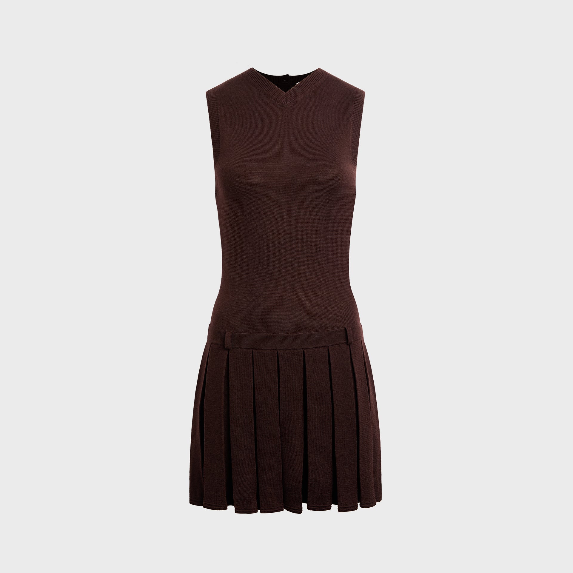 sandy liang brown dress Sandy Liang Scoop Neck Midi Length Dress - Brown Dresses, Clothing - SDY26037