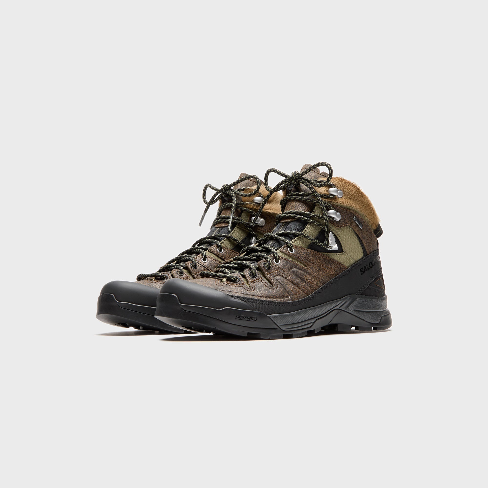 Salomon X-ALP Mid GTX - Dark Earth / Black / Deep Lichen Green – Kith