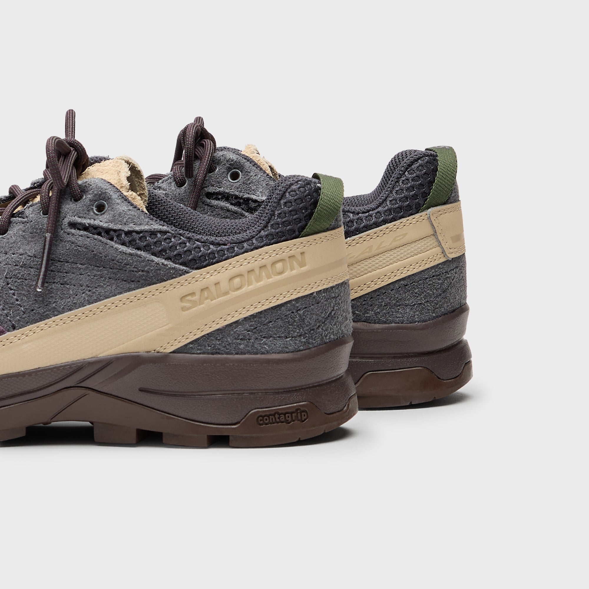 Salomon X-ALP SUEDE - Plum Perfect / Nine Iron / Safari – Kith