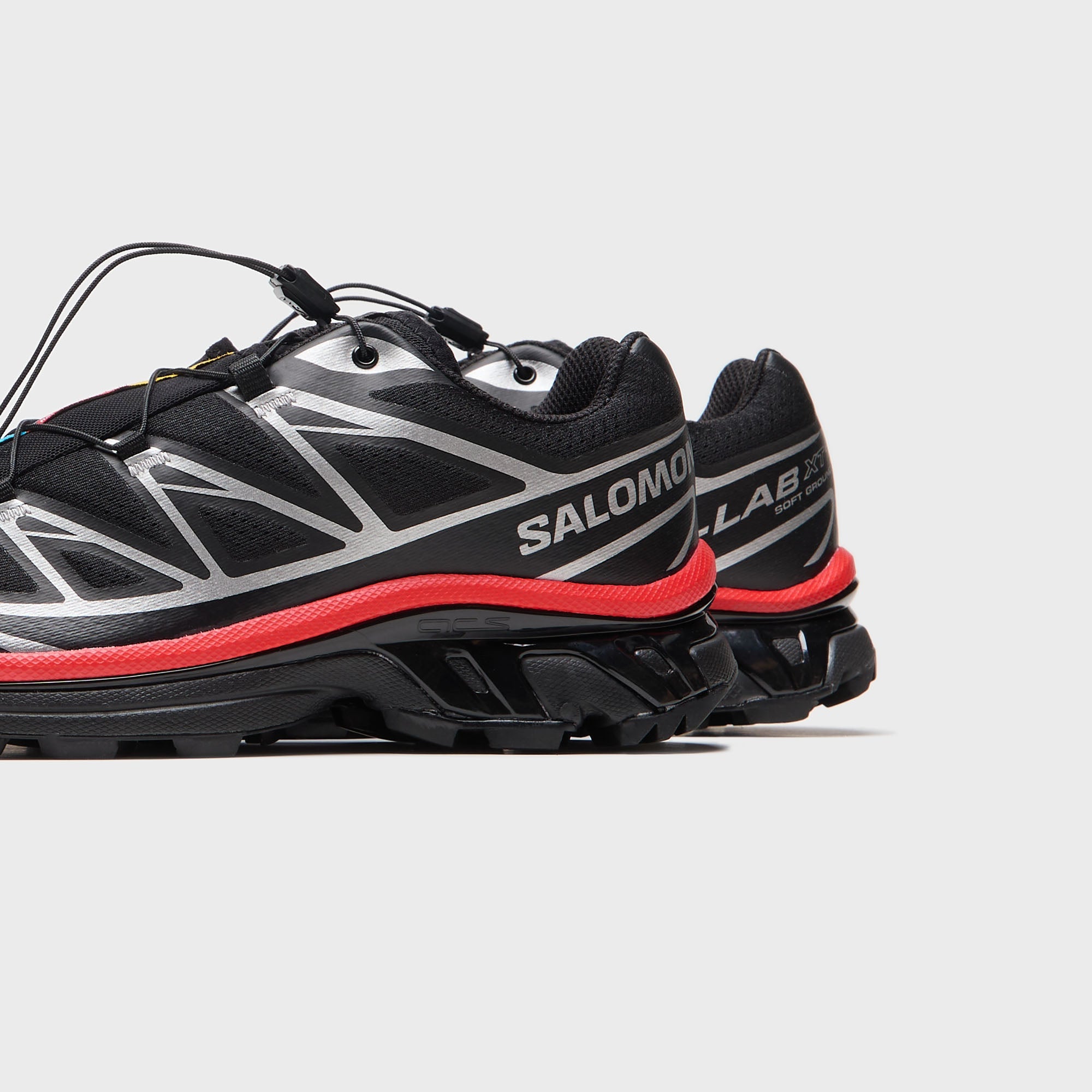 Salomon XT-6 - Black / Fiery Red / Silver – Kith