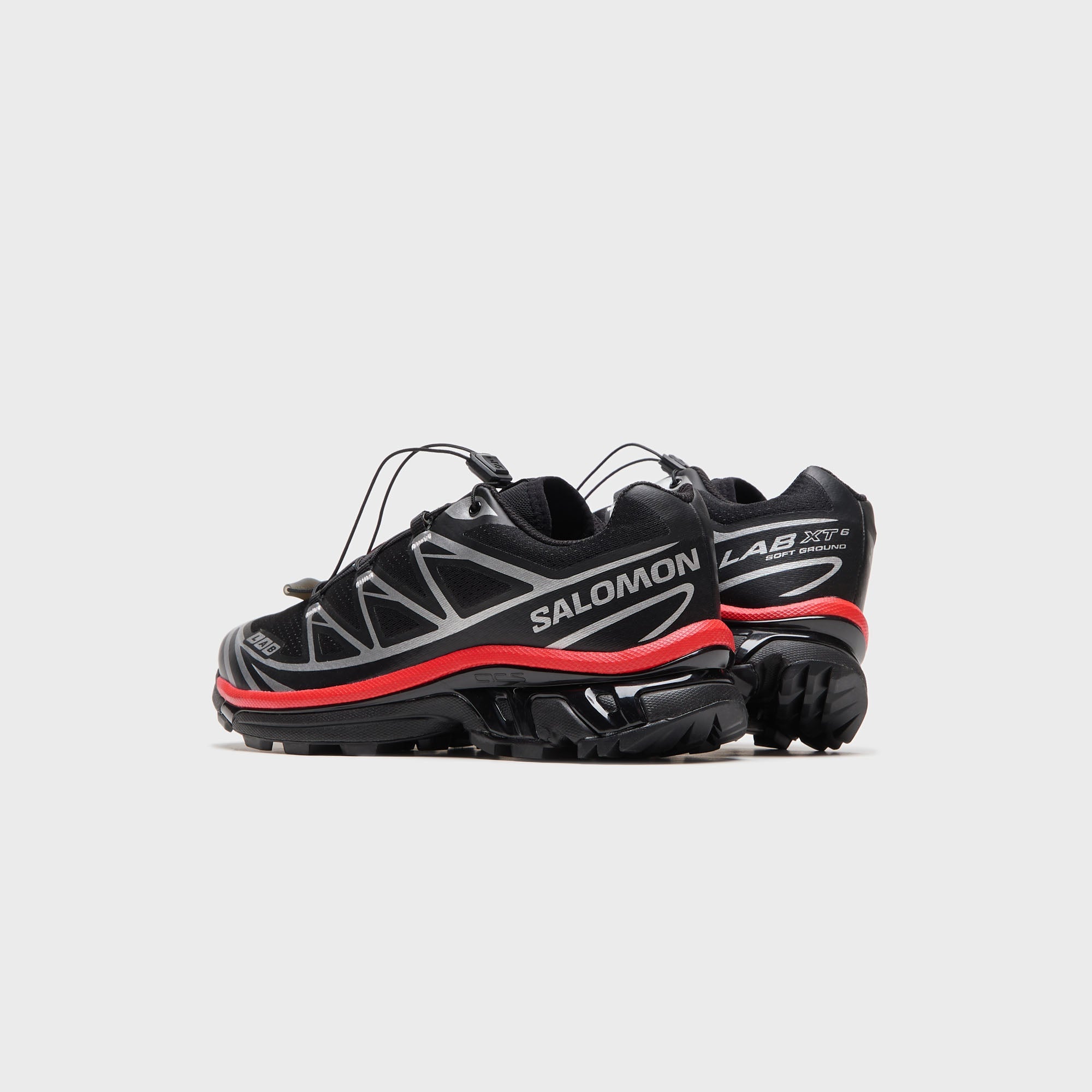 Salomon XT-6 - Black / Fiery Red / Silver – Kith