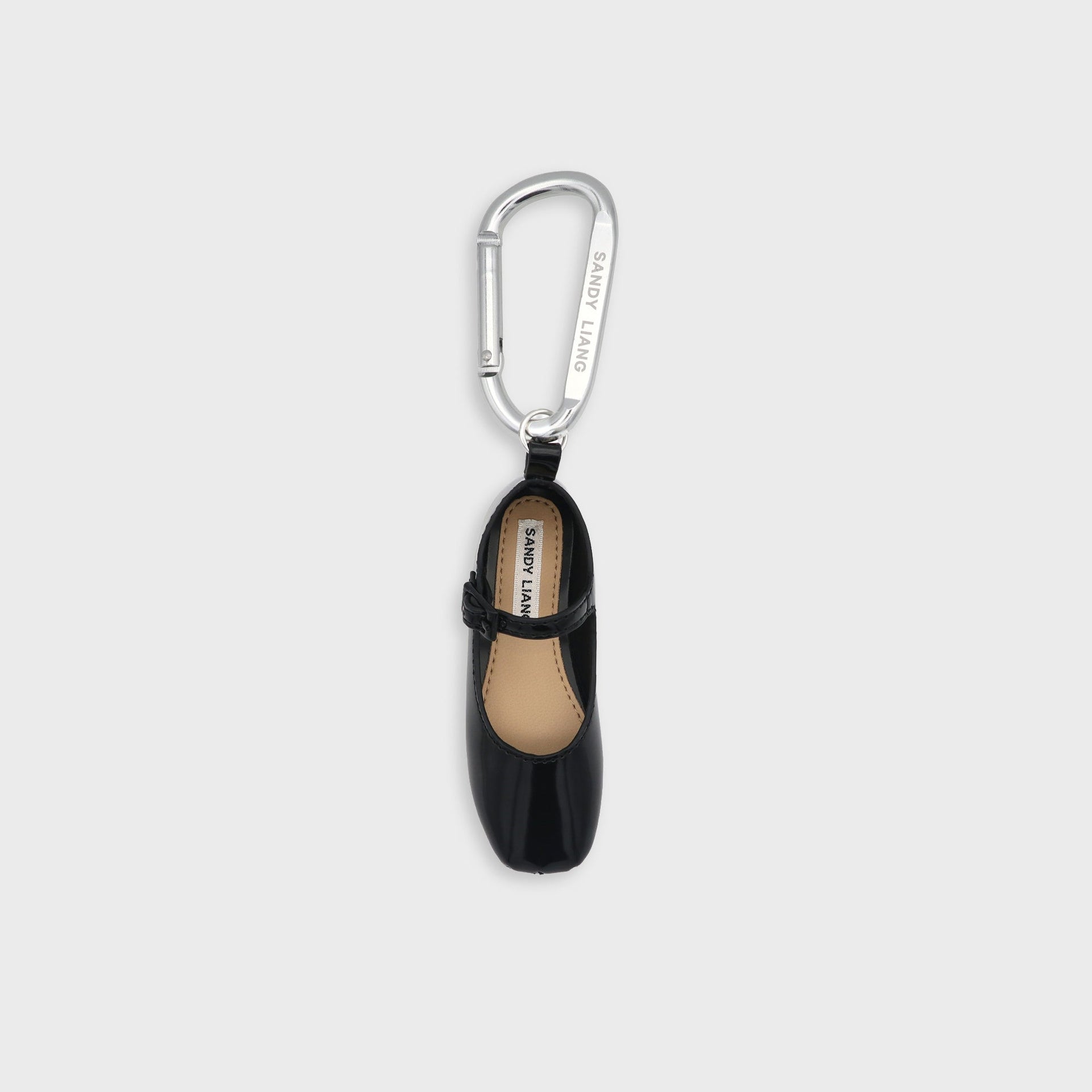 Sandy Liang Mary Jane Pointe Bag Charm - Black