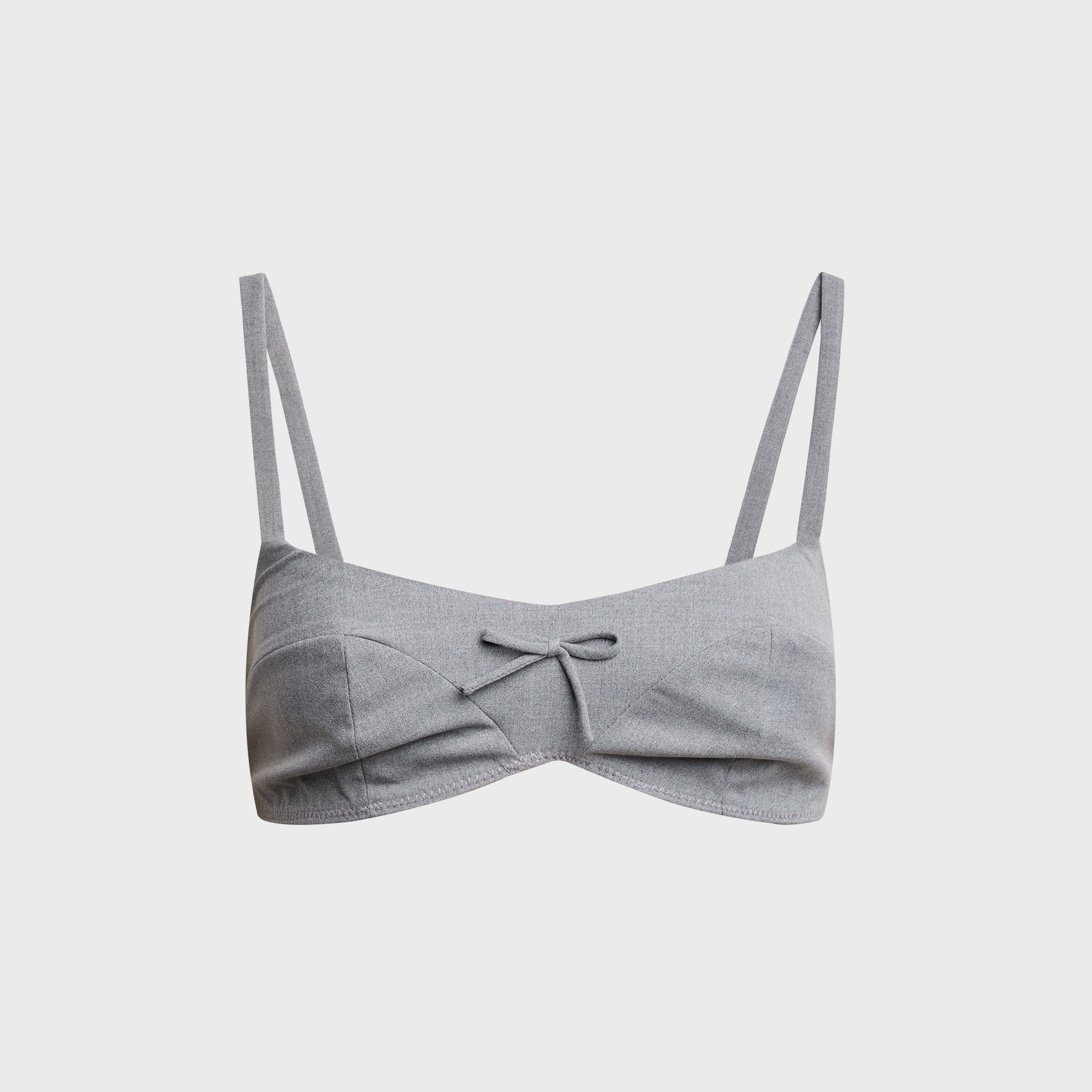 キャミソール papier Carrie bra/grey Sandy Liang Remie Bra - Grey – Kith