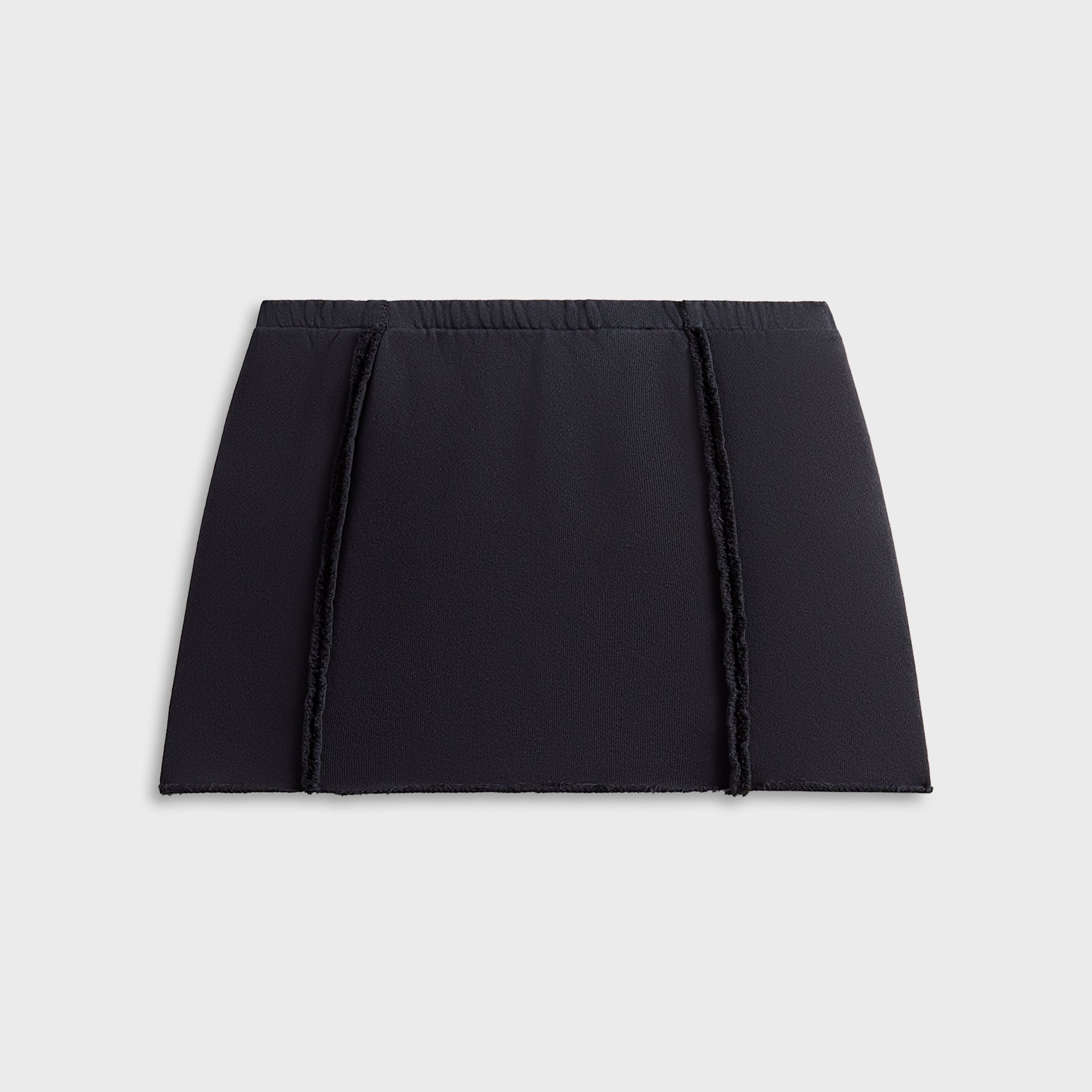 Sami Miro Vintage Fold Over Mini Skirt - Rib Black