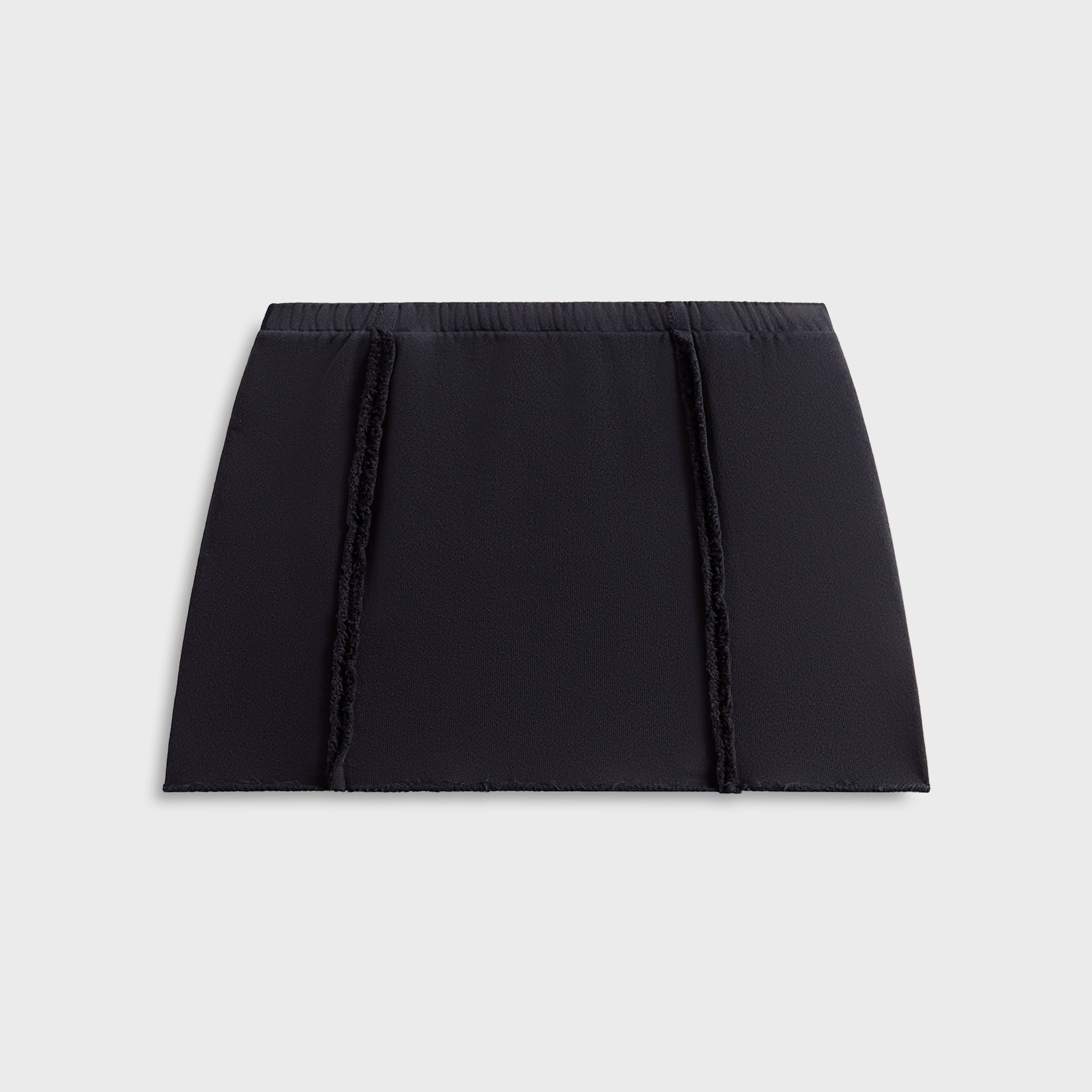 Sami Miro Vintage Fold Over Mini Skirt - Rib Black