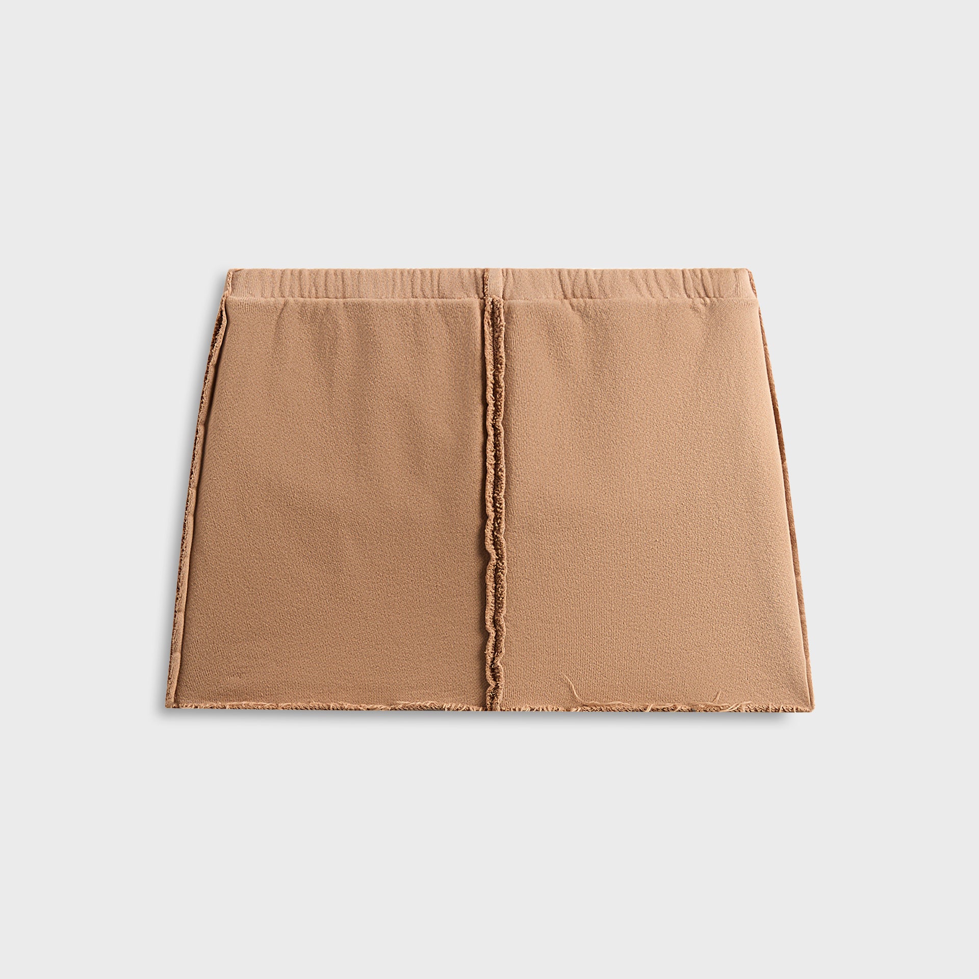 Sami Miro Vintage Fold Over Mini Skirt - Rib Clay