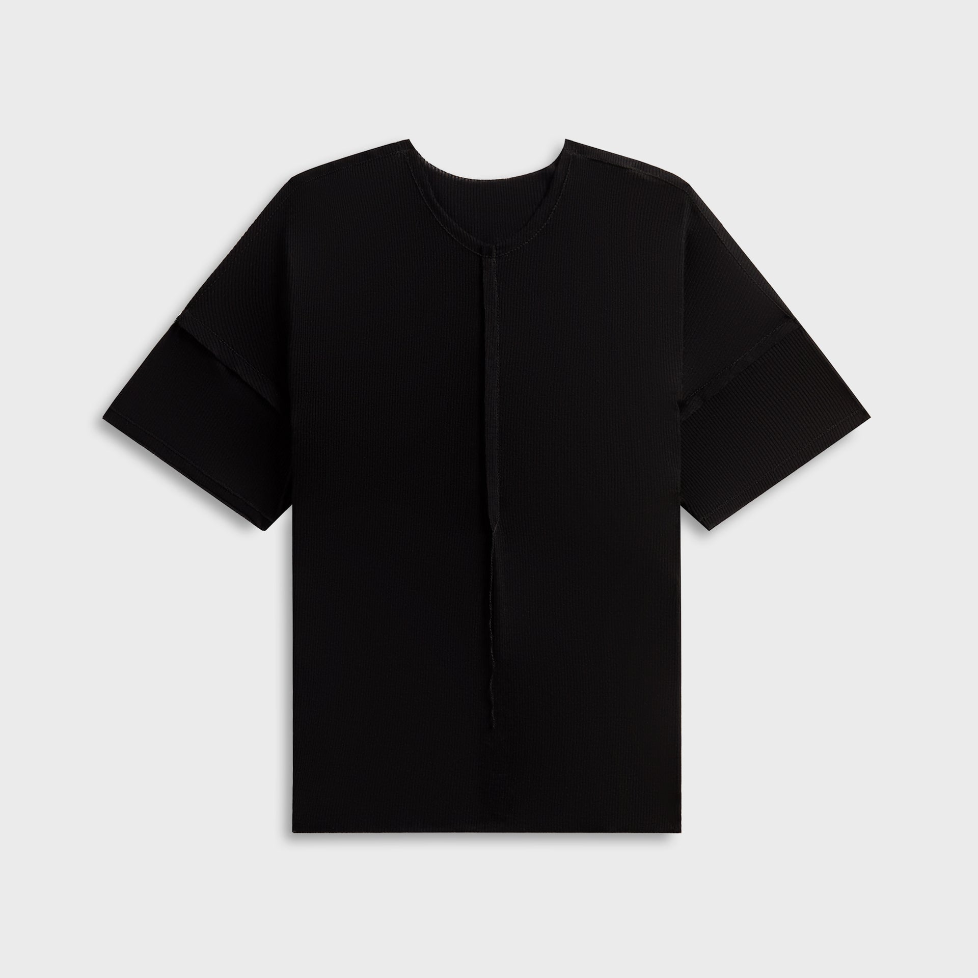 Sami Miro Vintage Open Seam Mini Tee - Rib Black