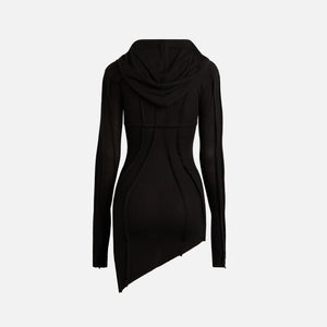 Sami Miro Vintage Asymmetric Hoodie Dress - Black