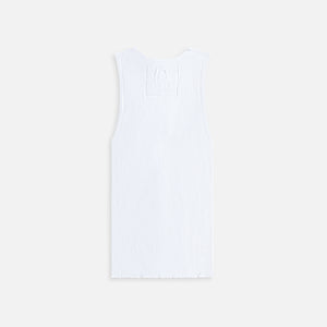 Sami Miro Vintage Blue Denim Scrap Tank - White