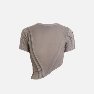 Sami Miro Vintage Asymmetric Short Sleeve Tee - Graphite Grey
