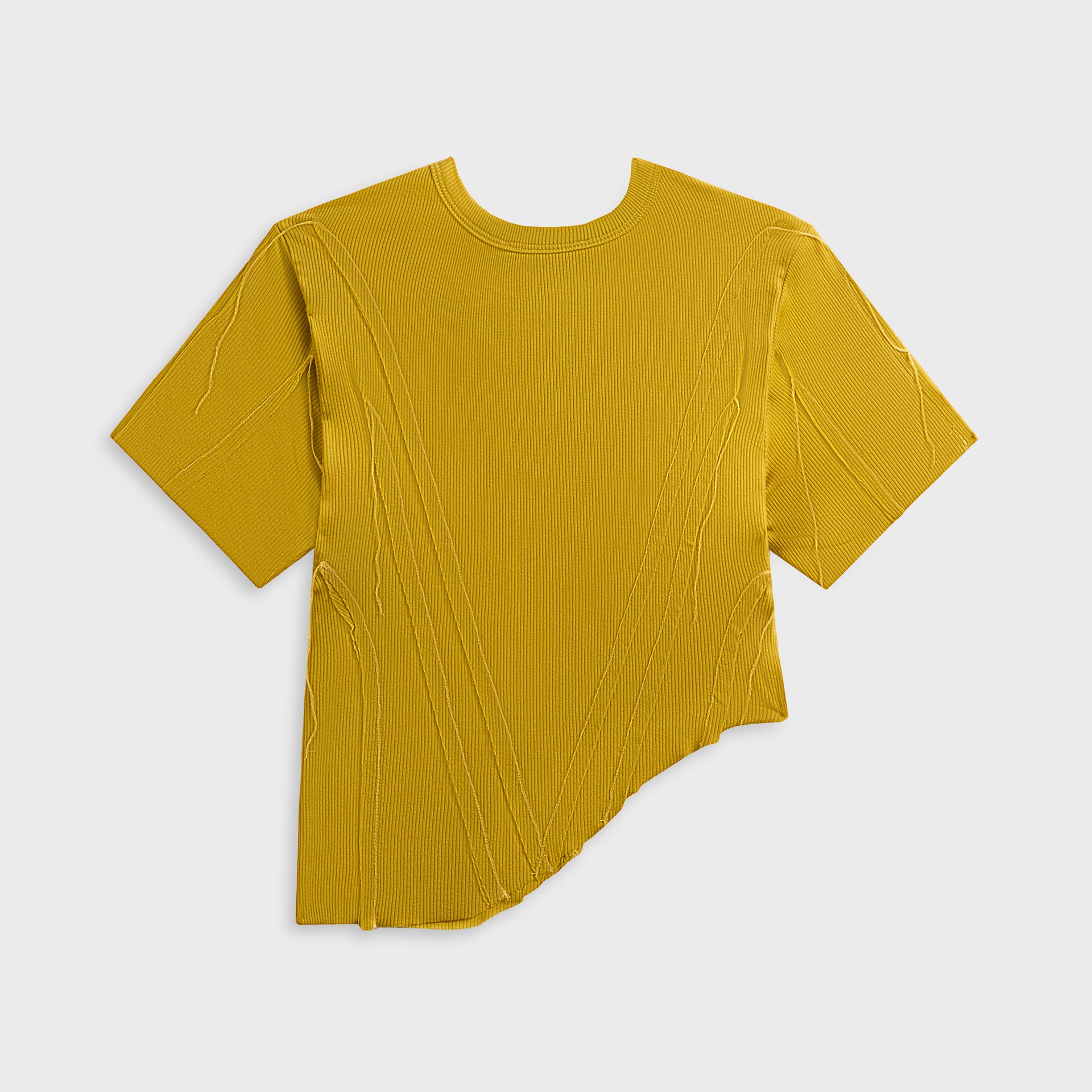 Sami Miro Vintage Asymmetric Short Sleeve Tee - Honey