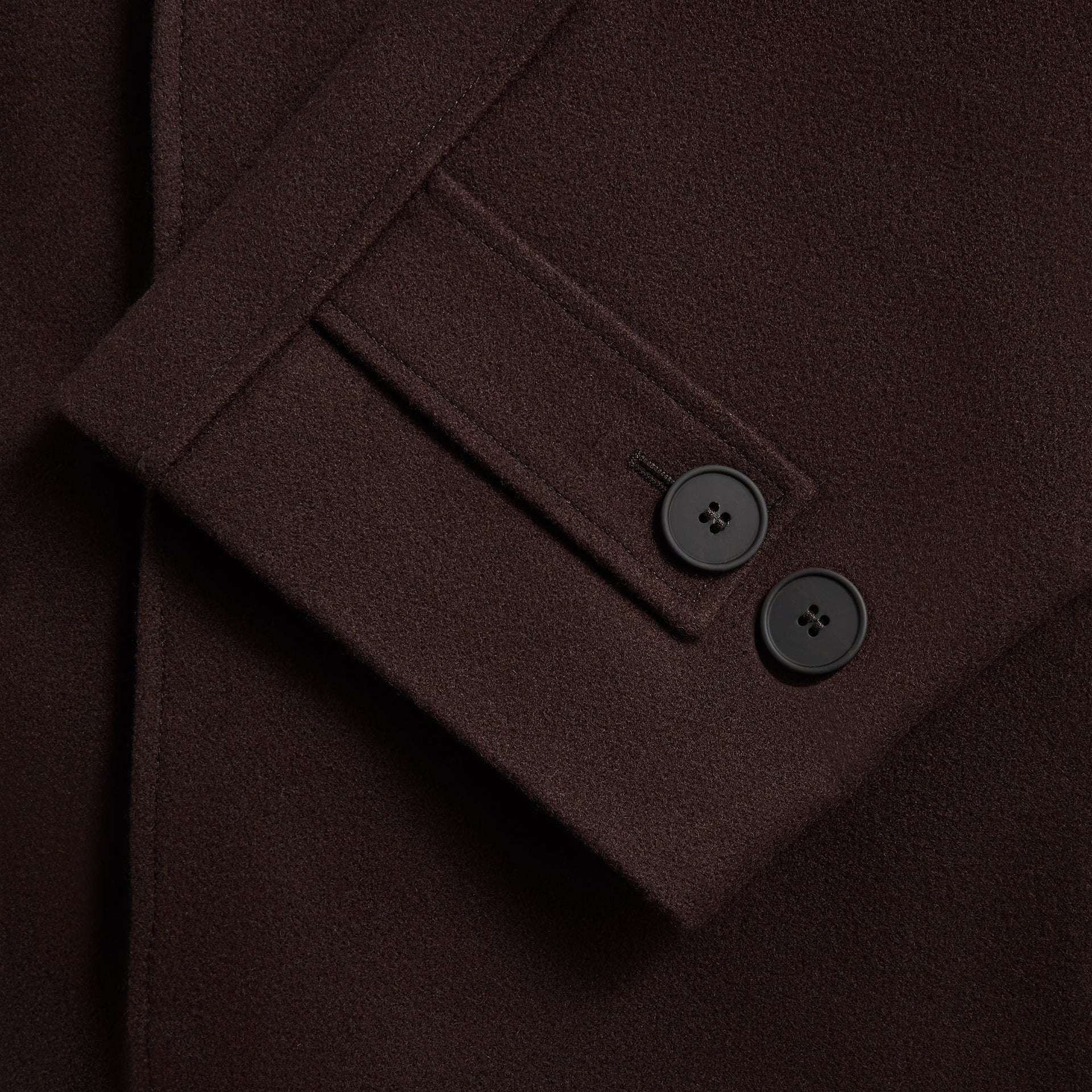 Studio Nicholson Raglan Wool Coat - Espresso