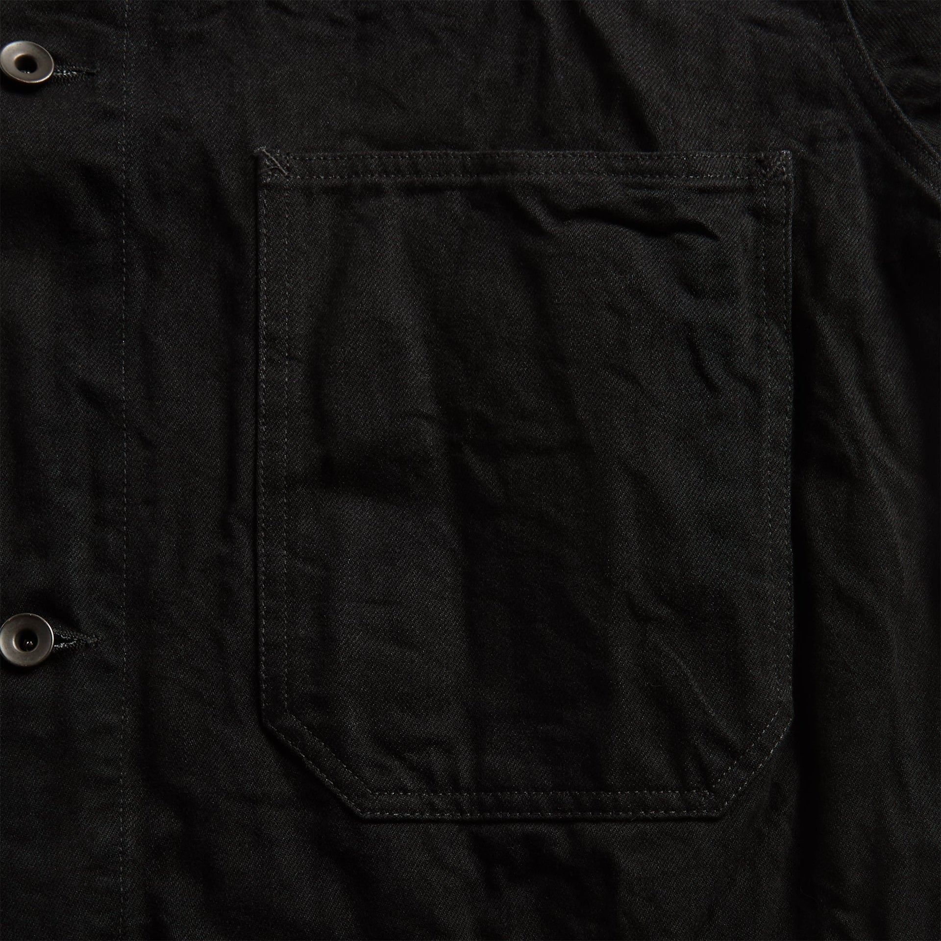 Studio Nicholson Nyle Crinkle Denim Jacket - Black