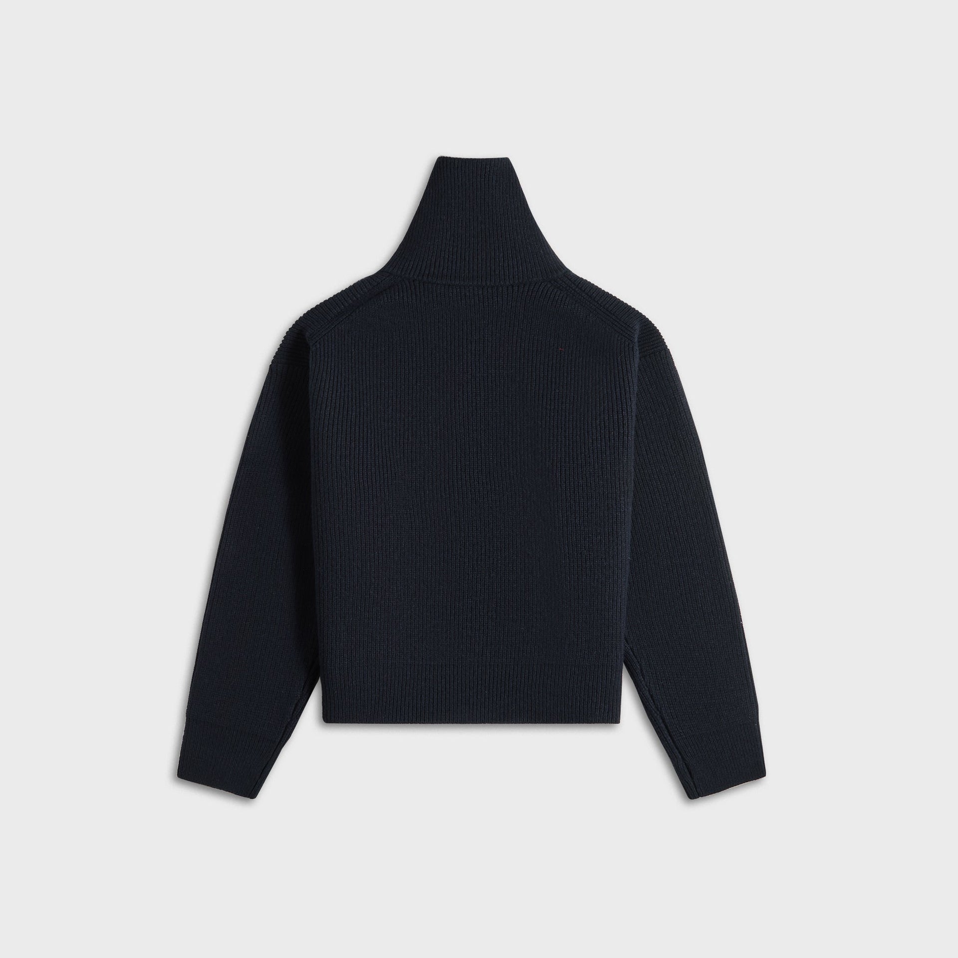 Studio Nicholson Rib Zip Through Jumper - Nautical Black