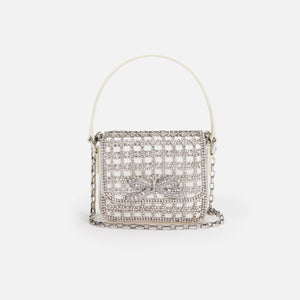 Self-Portrait Crystal Micro Bag - Champagne