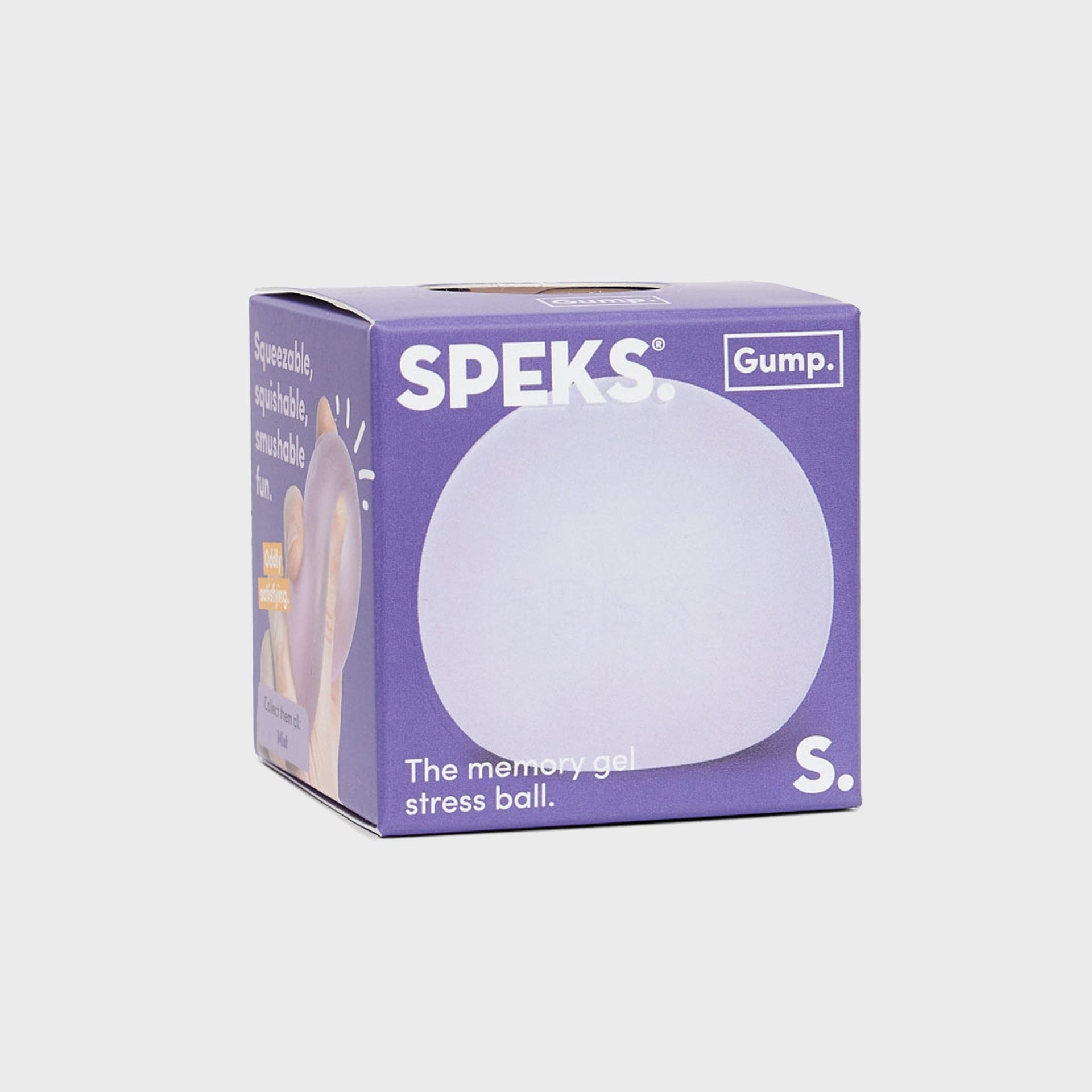 Speks 3-Pack Gump Memory Gel Stress Ball - Mist