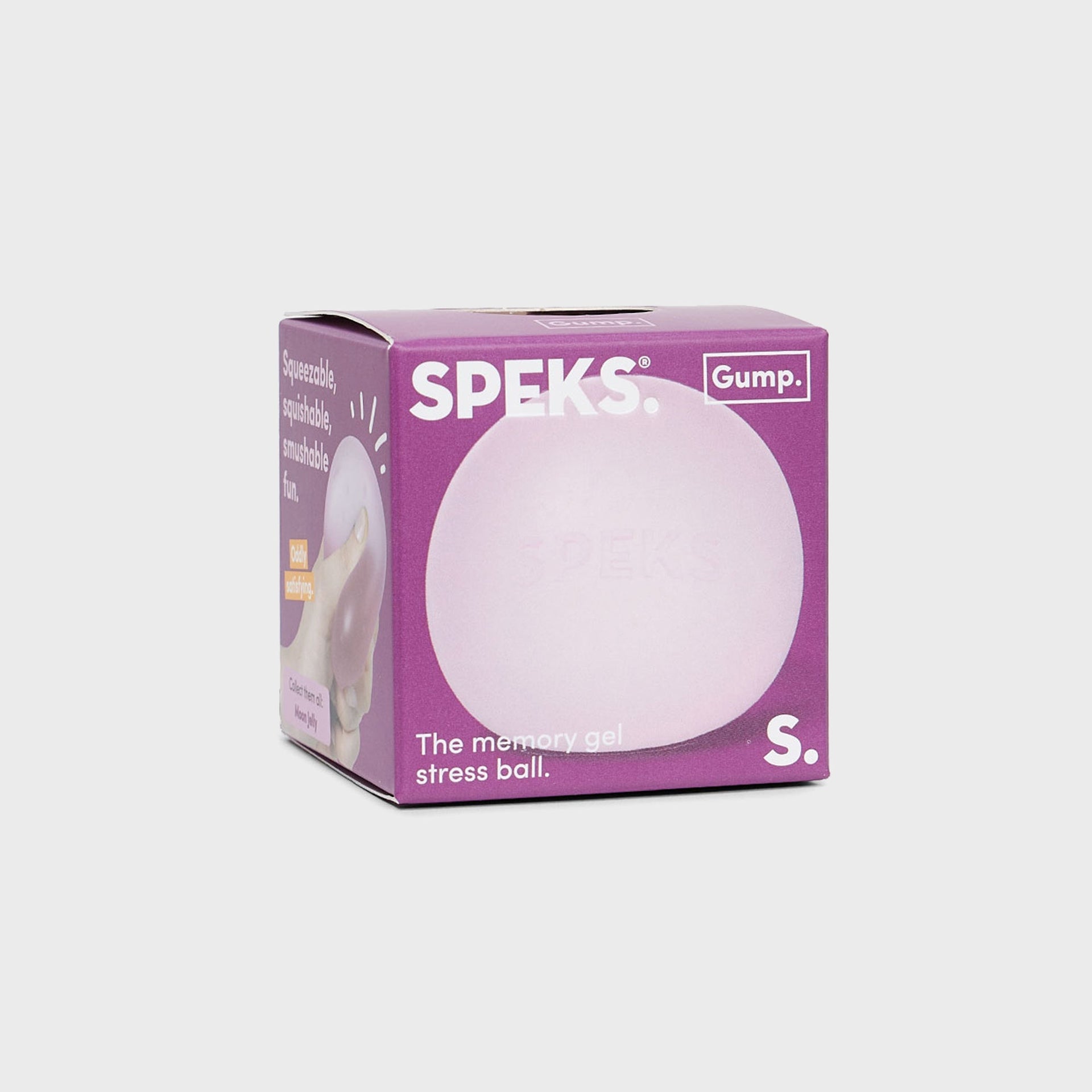Speks 3-Pack Gump Memory Gel Stress Ball - Moon Jelly