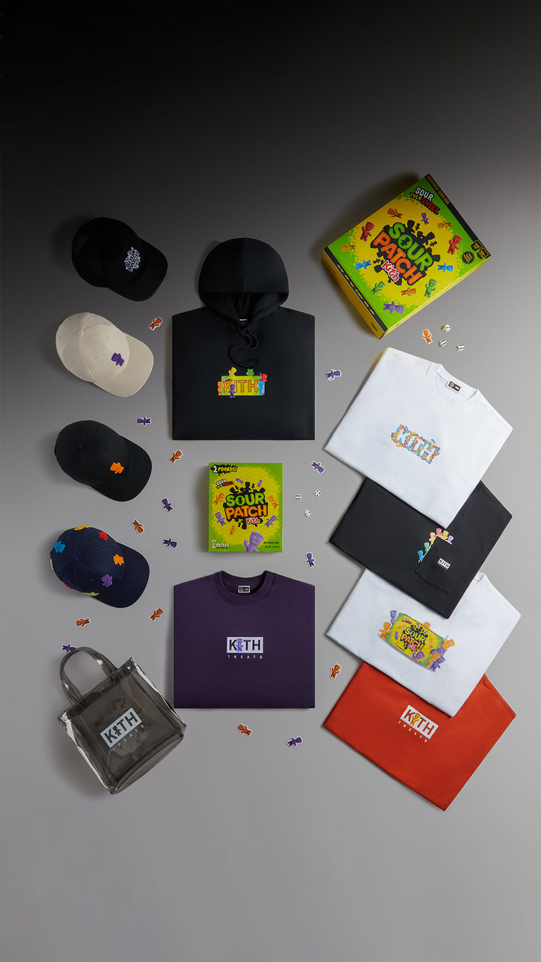 
        Apparel and accessories from Kith Treats for SOUR PATCH KIDS.
      
