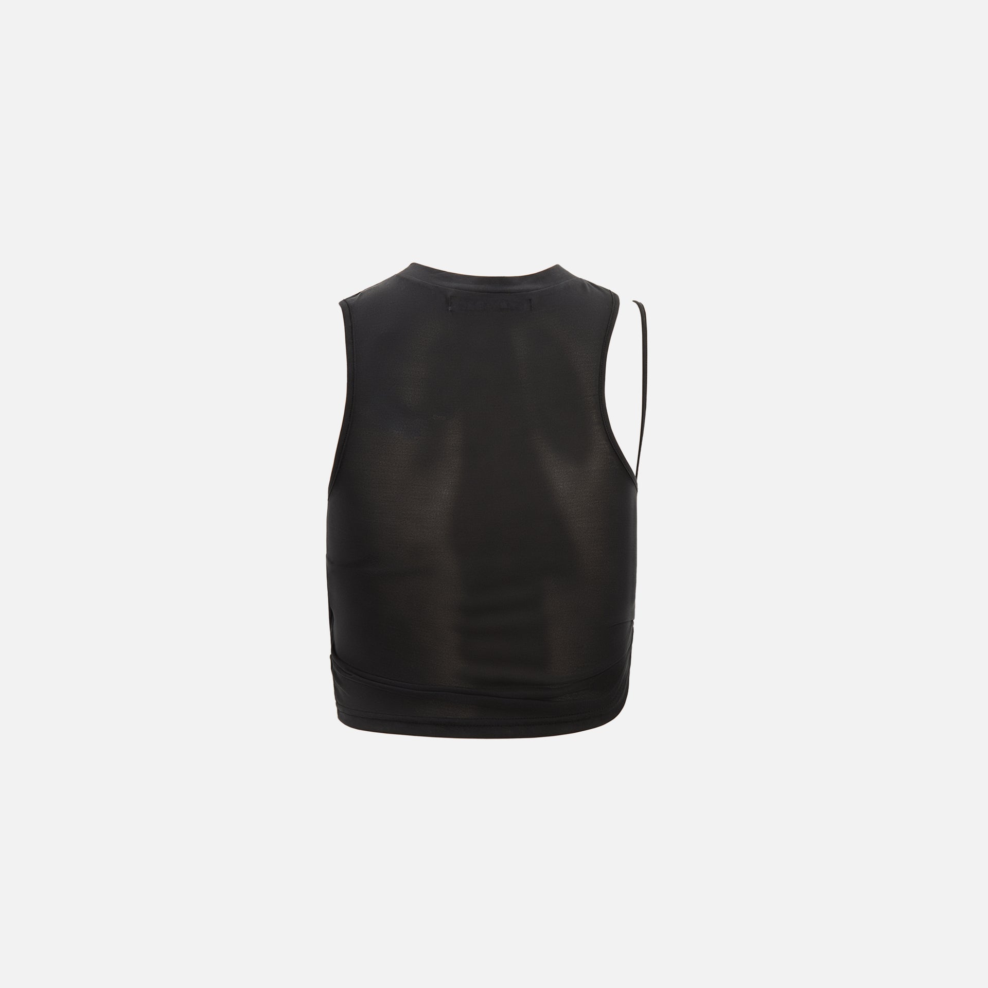 Hyein Seo Twisted Crop Top - Black